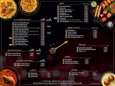 Menu At Biryani By Kilo Jagatpura Jaipur