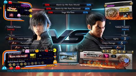 Tekken 7 ZeeThanos Noctis VS Dark Warrior Kazuya Rank Match