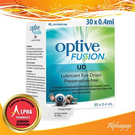 Optive Fusion Ud Lubricant Eye Drops X Ml Lazada