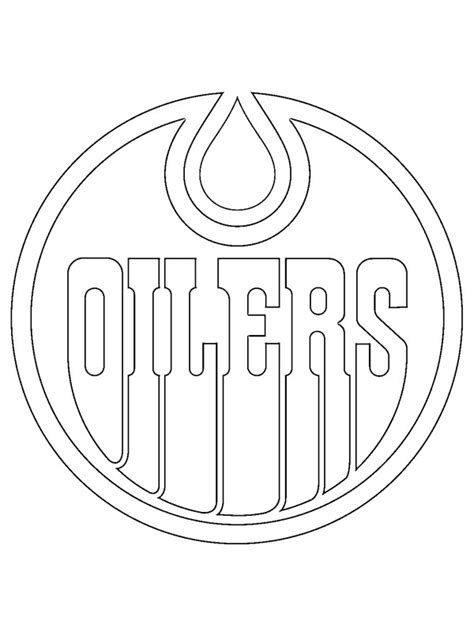 colouring page Edmonton Oilers | coloringpage.ca