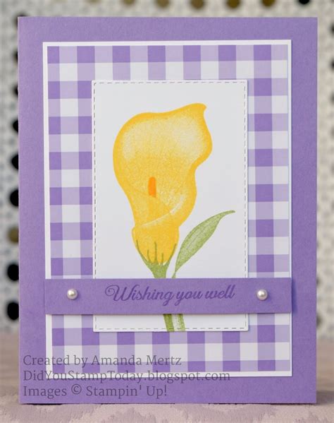 Cheerful Lily Stampin Up Lasting Lily