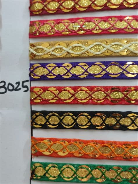 90GSM Suit Zari Lace For Garment Width 2 25 Inch At Rs 15 Meter In Surat