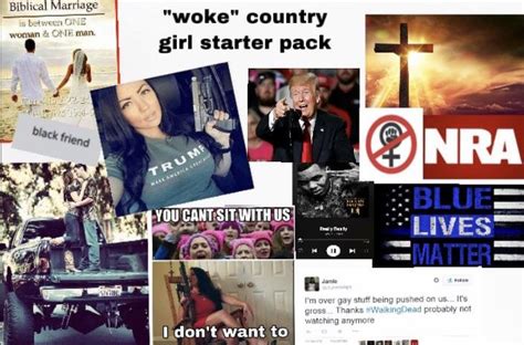 “woke” Country Girl Starter Pack R Starterpacks