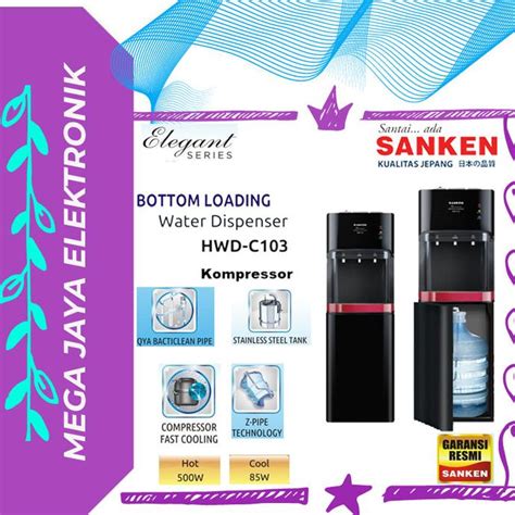 Jual Dispenser Sanken Galon Bawah Hwd C103 Kompresor Galussidend