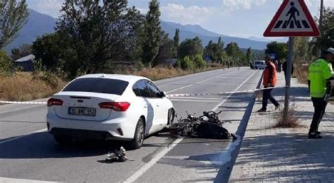 G Lhisar Da Motosiklet Kazas L Burdur Haberleri