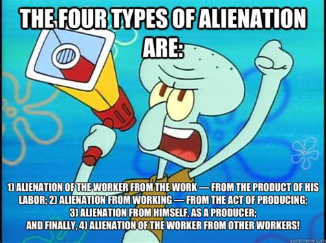 types  alienation   alienation   worker