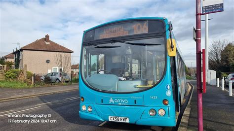 Arriva Yorkshire Ex Arriva Merseyside 1423 CX58 EWF On Service 106 To