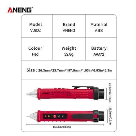 Aneng Vd Pen Voltage Tester Non Contact V Kunkune