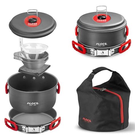 Best Camping Cookware Mess Kit Backpacking Cooking Set Rf