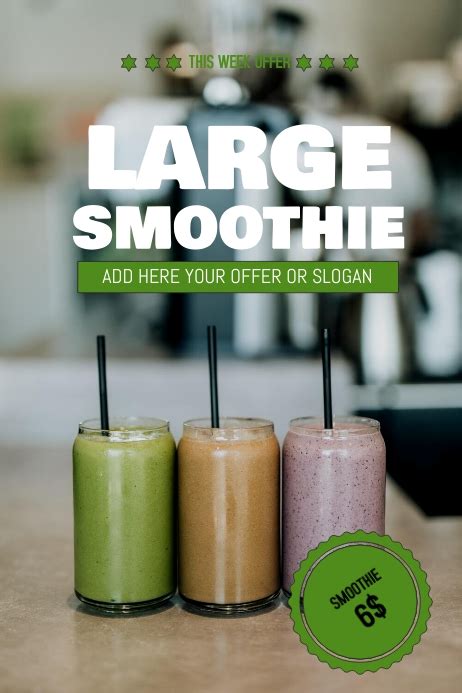 Brochure De Modèle De Flyer De Vente De Smoothie Postermywall