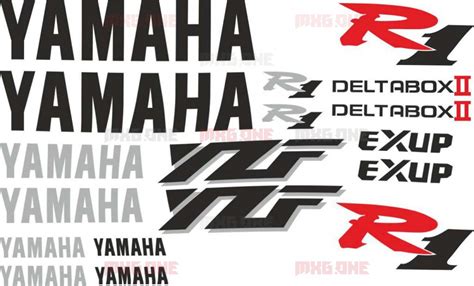 Yamaha Yzf R Kit Stickers Set Mxg One Best Moto Decals