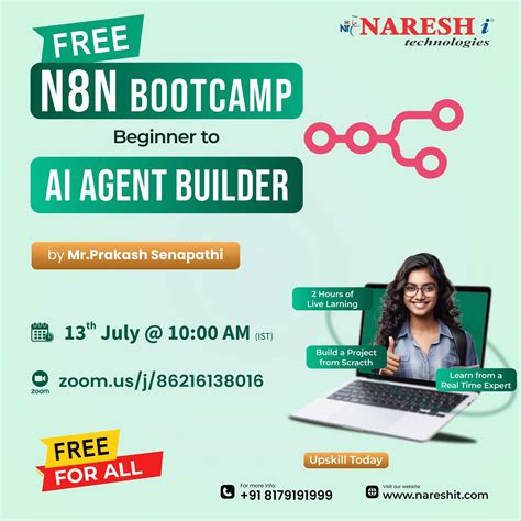 Naresh - 🎉 FREE Online Bootcamp – N8N: Beginner to AI Agent Builder