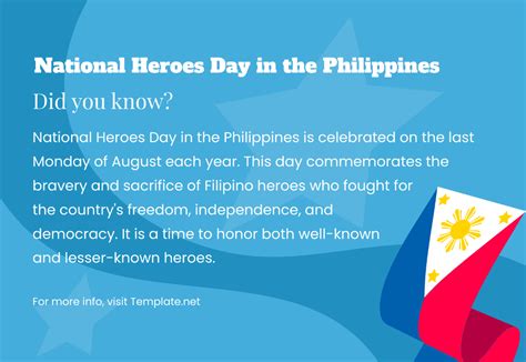 Free What And When Is National Heroes Day Template Edit Online And Download