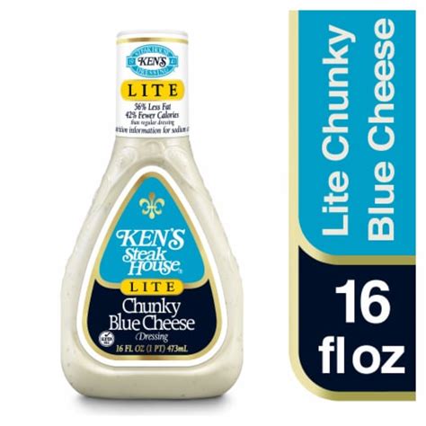 Ken S Steak House Lite Chunky Blue Cheese Dressing Fl Oz Frys