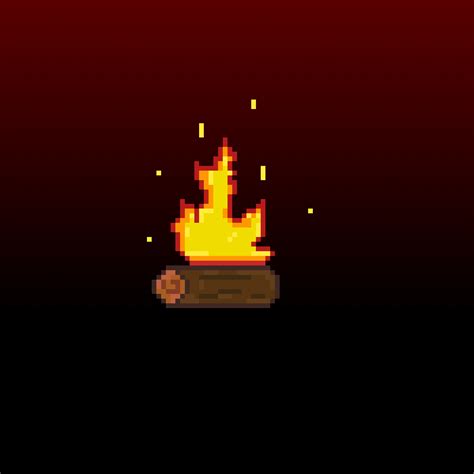 Pixilart Campfire By Jegges