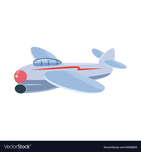 Small plane icon cartoon style Royalty Free Vector Image