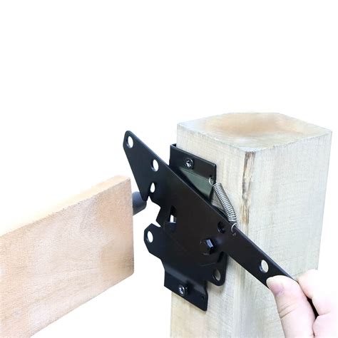 Heavy Duty Self Locking Gate Latch Post Mount Automatic Gravity Lever