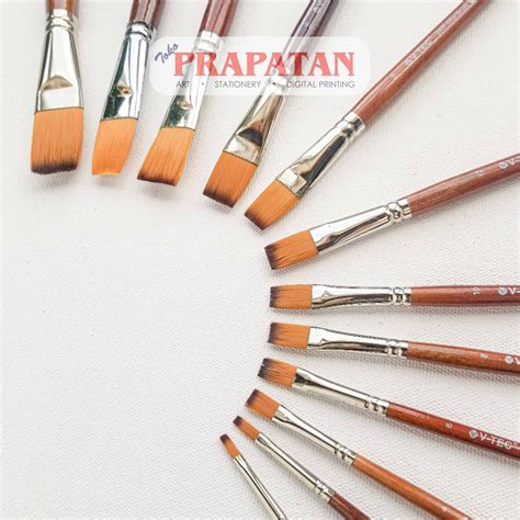 Jual Kuas Lukis V TEC 200F Flat V TEC Paint Brush Flat Shopee Indonesia