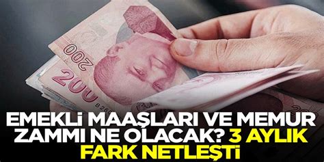 Ocak 2025 Emekli Maaşı ve Memur Zammı Ne Kadar Olacak 3 Aylık