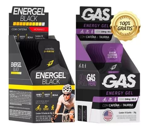 Gas Energy Gel 10 Sachê Energel Black 10 Sachê Bodyaction MercadoLivre