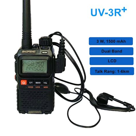 Bofeng Mini Walkie Talkie Uv 3r Plus Dual Band Lcd Portable Cb Radio Uv