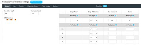 Product Update English Premier League Dfs Projections Now On