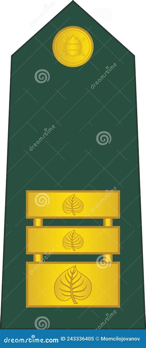 Shoulder Pad Military NATO Officer Insignia of the Slovenian LIEUTENANT ...