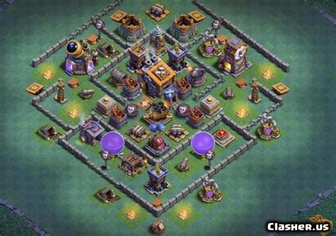 Builder Hall Bh Best Base With Link Farming Base Clash Of