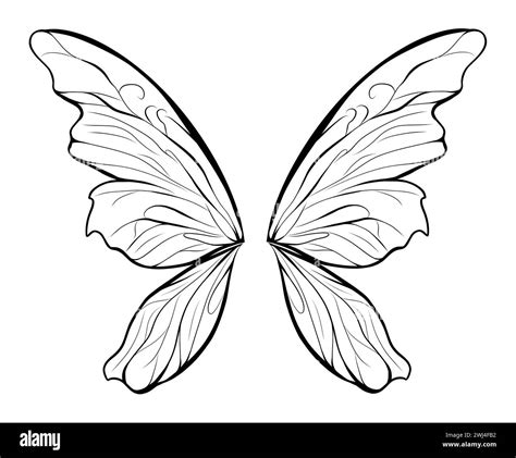 Fairy wings Black and White Stock Photos & Images - Alamy