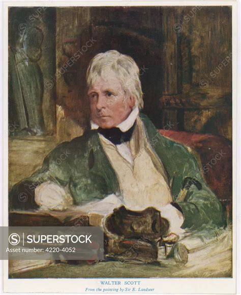 Sir Walter Scott Scottish Writer Superstock