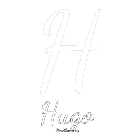 Hugo Free Printable Name Stencils With 6 Unique Typography Styles And