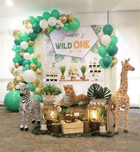 Wild One Safari Party Birthday Party Ideas For Kids Jungle Theme