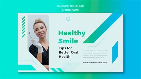 Free PSD | Flat design dental care banner template