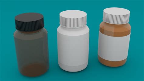 Pill Bottles 3D Model CGTrader