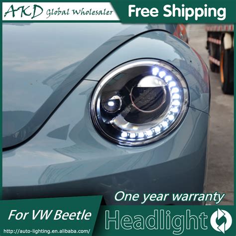 AKD Car Styling Headlight Assembly For 2013 2018 VW Beetle Headlights