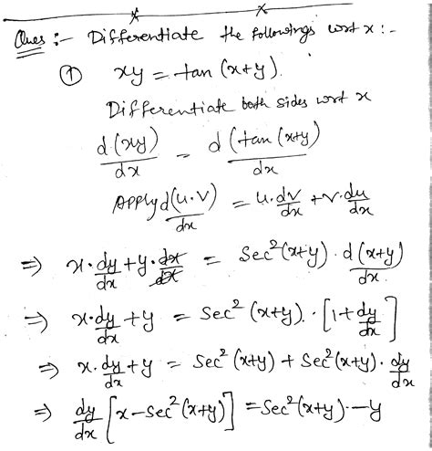 Solved Find D Y Dx In Its Simplest Formif