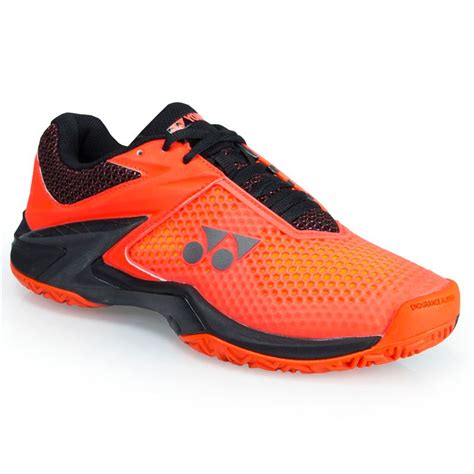 Yonex Men S Power Cushion Eclipsion II Tennis Shoes Orange Black