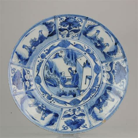 Piatto Blu E Bianco Porcellana Large Kraak Plate With Catawiki