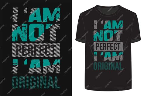 Lemas De Diseño De Camiseta Negra No Soy Perfecto Soy Un Diseño De