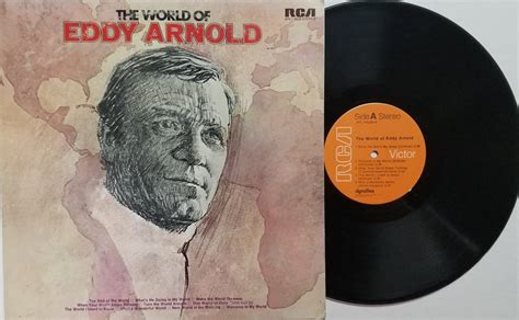 Vintage Vinyl Record Album By Eddy Arnold Titled The World Of Etsy