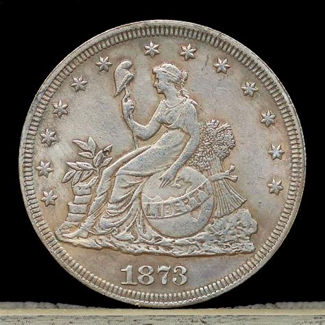 Pattern 1873 Trade Dollar Silver Plated Coin Circulated Etsy