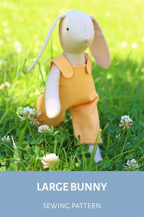 Pdf Large Bunny Doll Sewing Pattern Inspire Uplift Doll Sewing