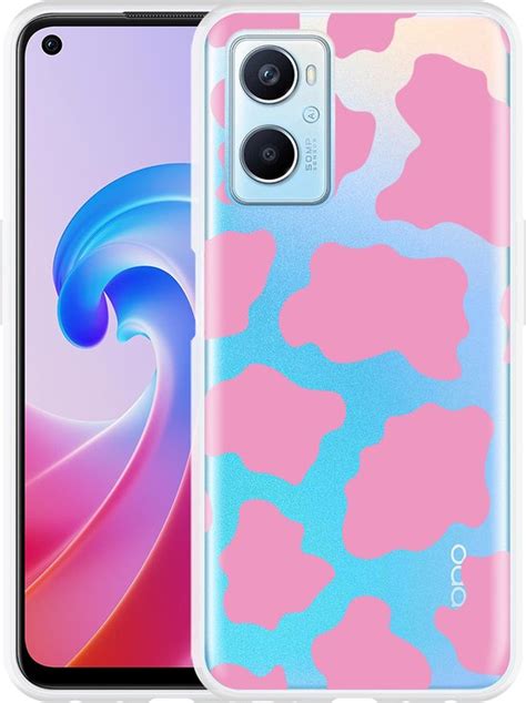 Oppo A96 Hoesje Roze Koeienvlekken Designed By Cazy Bol