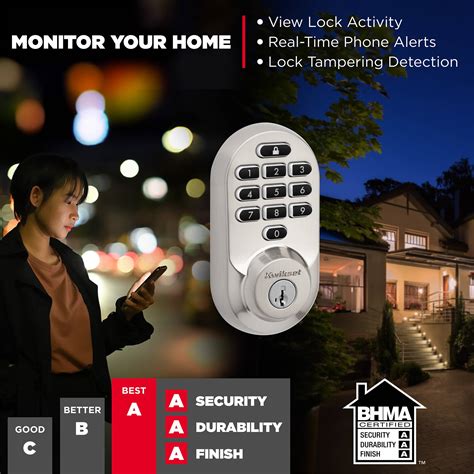 Kwikset – Halo Smart Lock Wi-Fi Replacement Deadbolt with App/Keypad/Key Access – Venetian