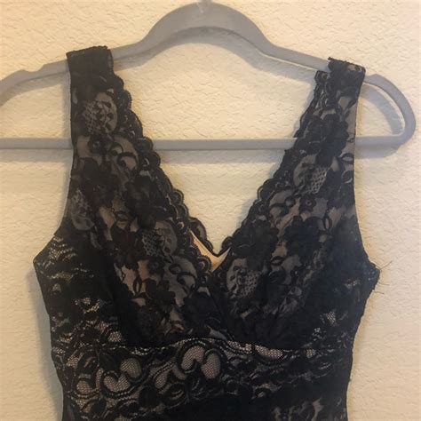 B Darlin Dresses Womens Formal Lace Dress B Darlin Black Nude