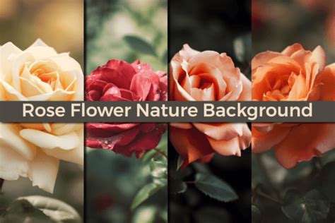 Rose Flower Nature Background Graphic by cua.nalert12 · Creative Fabrica