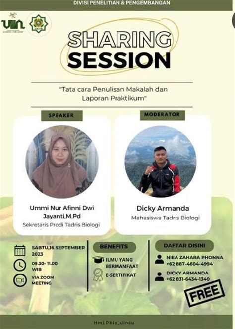 Sharing Session Tata Cara Penulisan Makalah Dan Laporan Praktikum