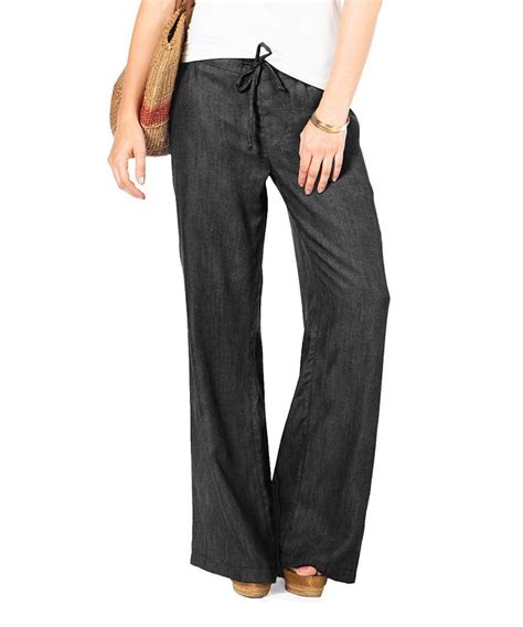 Loving This Summerskin Black Denim Drawstring Upf 50 Palazzo Pants On Zulily Zulilyfinds