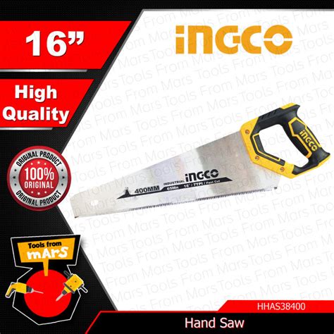 INGCO Hand Saw 16 400mm HHAS38400 TOOLS FROM MARS IHT Lazada PH