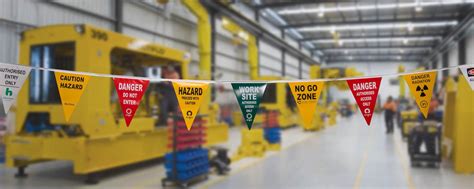 Custom Safety Flags For Work Sites Bunting Safety Flagging